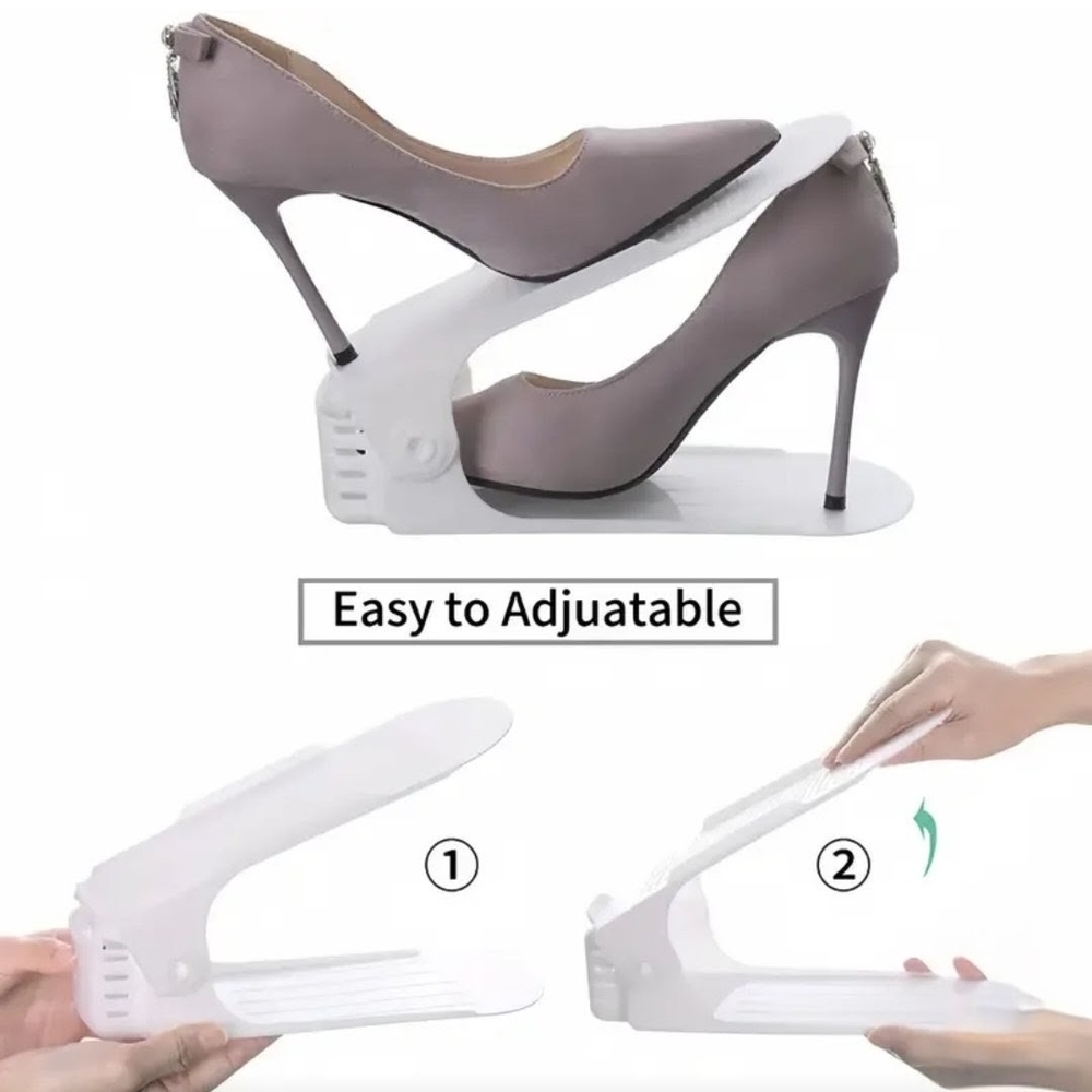 12 Pack, Shoe Organizer in White